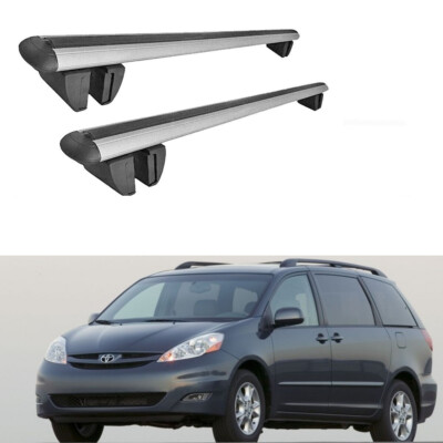 for TOYOTA SIENNA XL20 2004+ Roof Racks Cross Bars Carrier Racks Roof Bar Silver