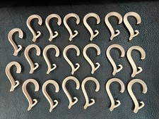 Vintage Pink Shower Curtain Rings Hooks 20 pc Hygiene Hard Plastic