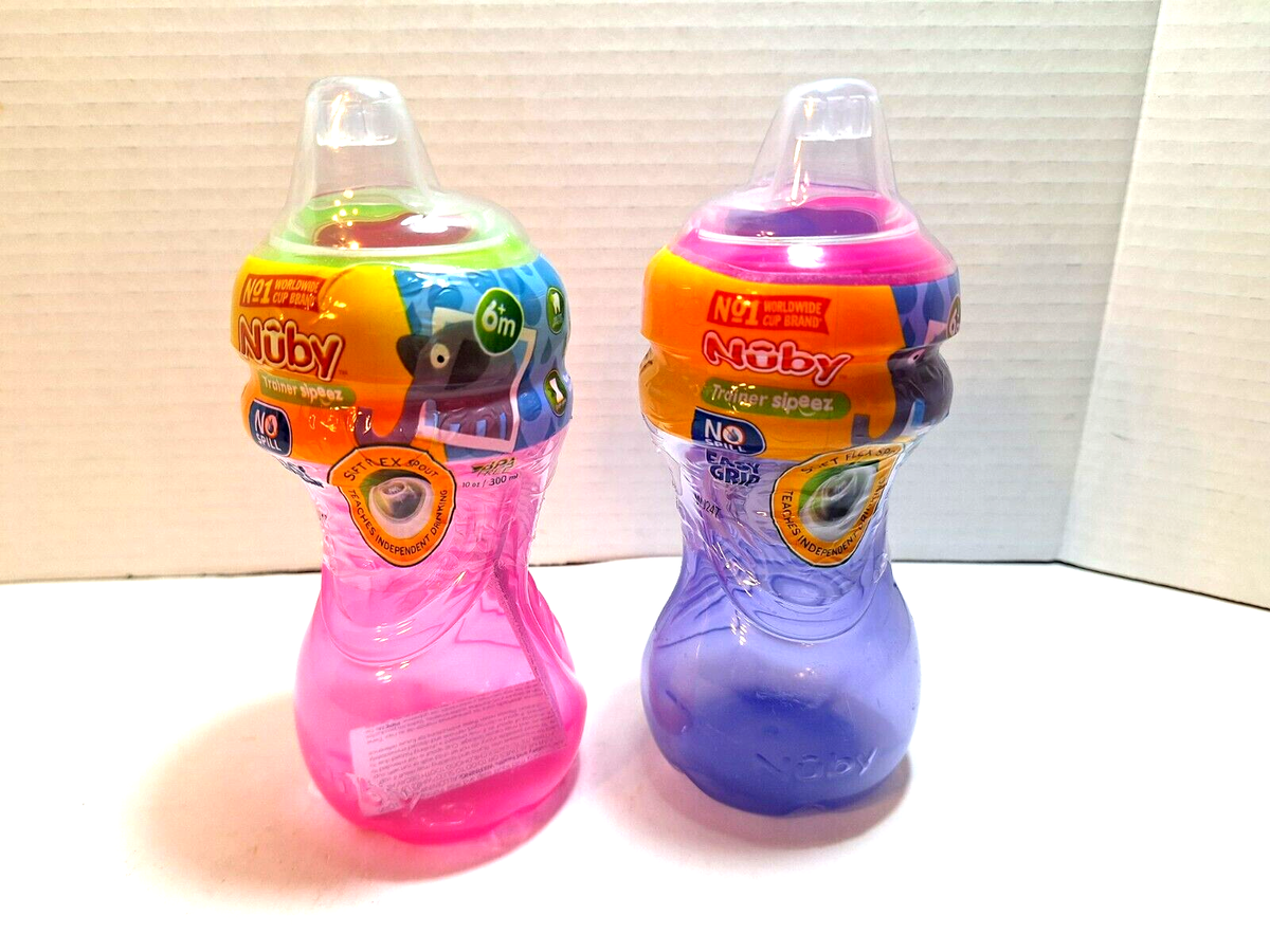 New Sealed Nuby Trainet Sipeez No-Spill Gripper Cup For Baby