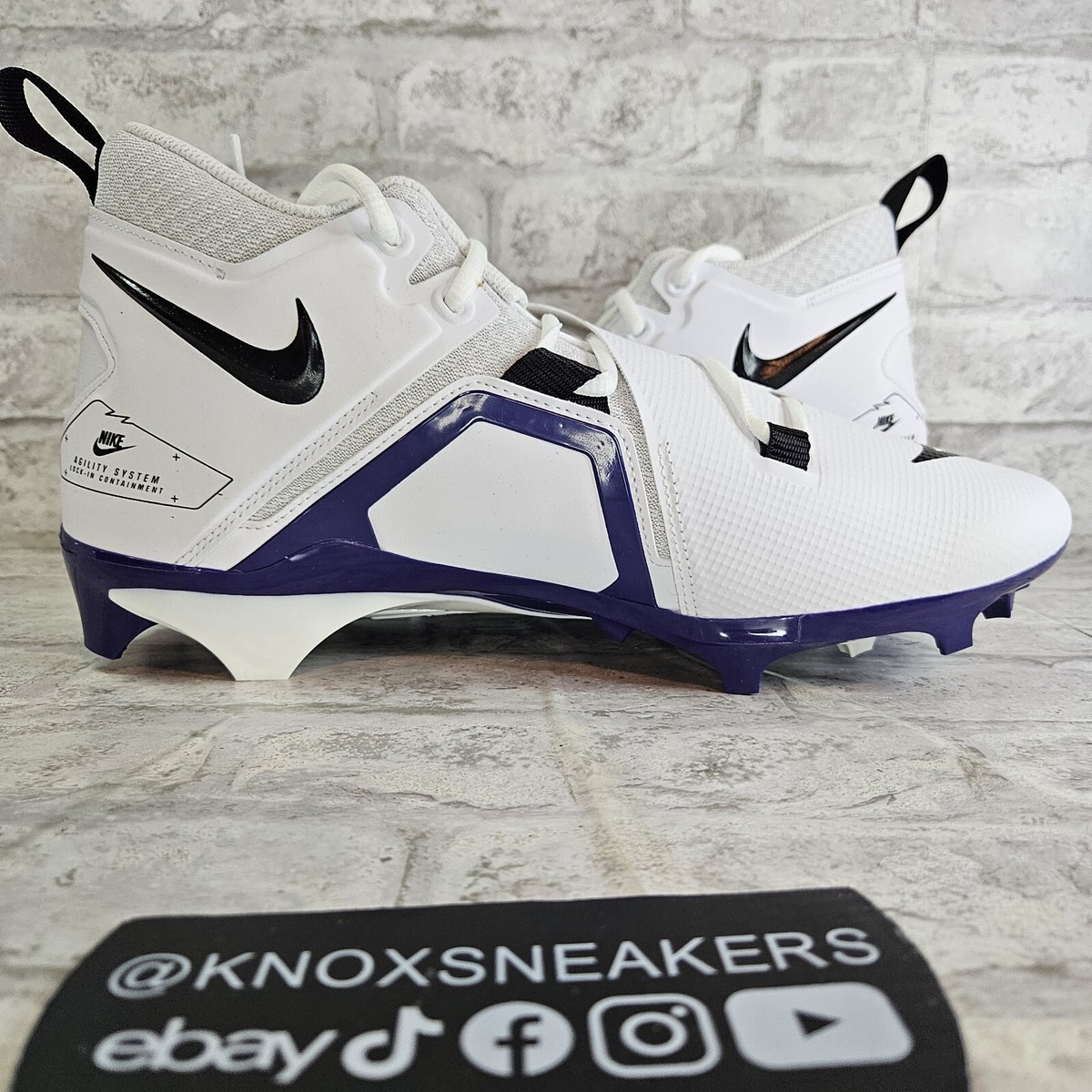 Nike Alpha Menace Pro 3 P TD White New Orchid Purple DM1788  display picture 2