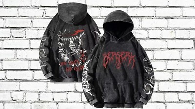 Anime Inspired Berserk Vintage Gothic Hoodie