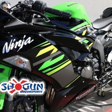 Deslizadores de marco sin corte Kawasaki ZX6R 2019-2023 Shogun más extremos de barra y carretes
