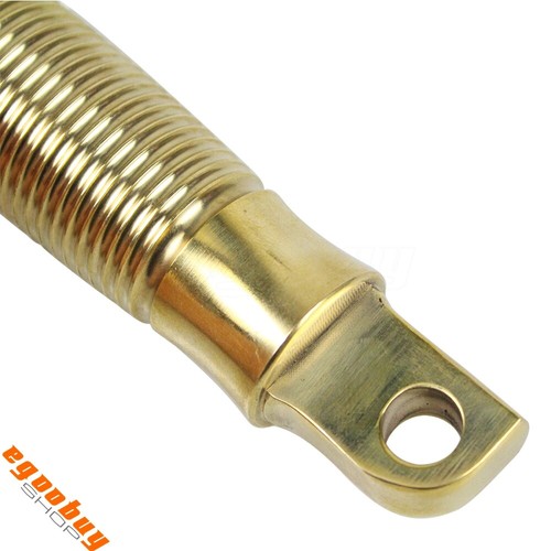 Retro Solid Brass 1/2" Clevis Footpegs Foot Rest Fit For Harley Bobbers Choppers - Picture 6 of 6