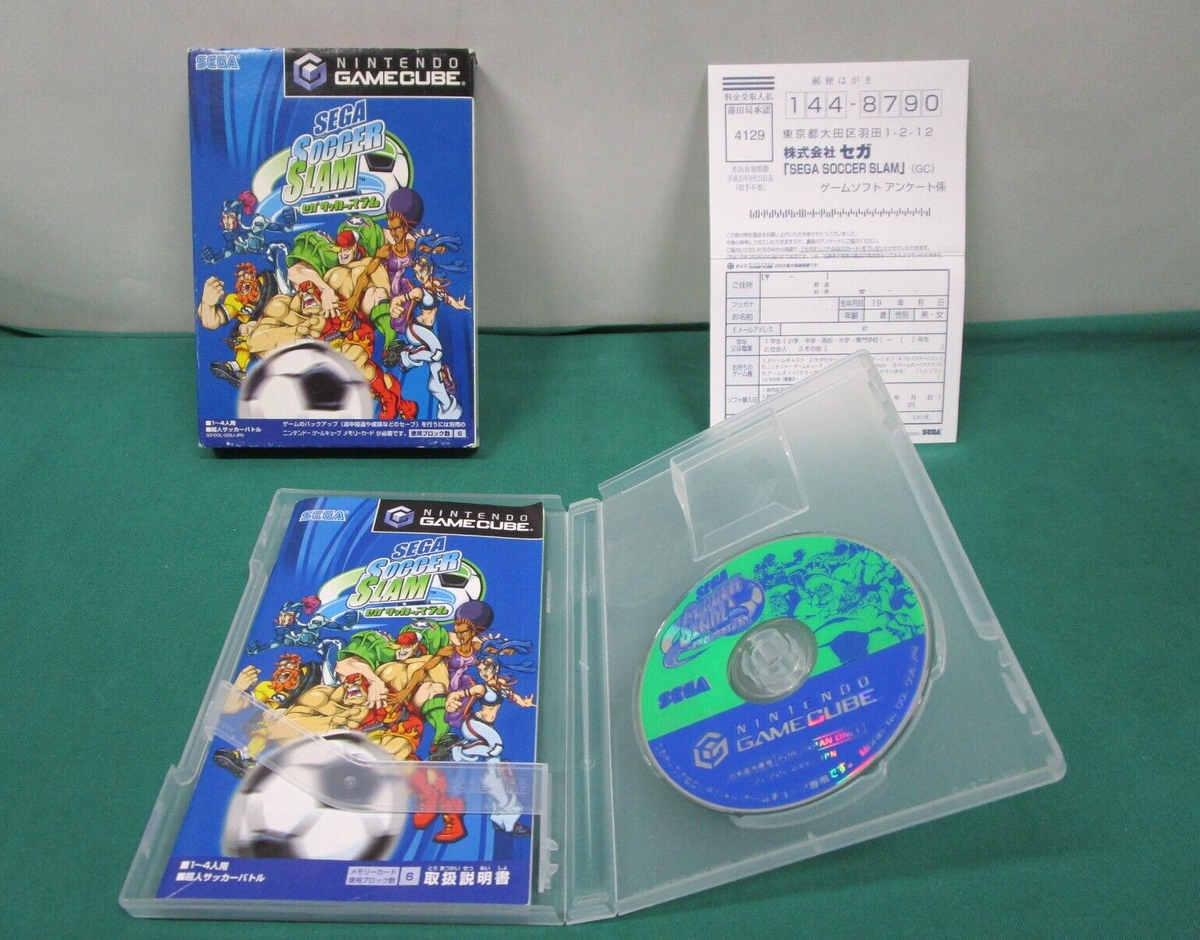 Game Cube - Sega Soccer Slam - box, manual, postcard. Nintendo GC