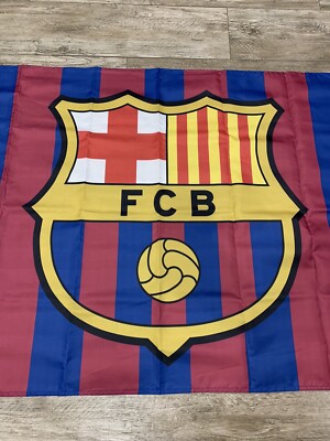 Barcelona FC Flag Banner 3x5 ft Spain Soccer Bicolor New