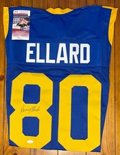 Henry Ellard Los Angeles Rams Blue Autographed Jersey JSA COA Signed