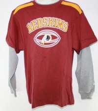 Reebok Kids Youth Washington Redskins Thermal Long Sleeve NFL Football Shirt