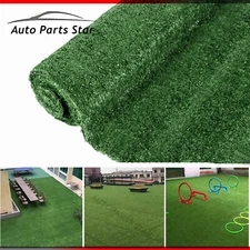 Green Artificial Grass Rug Grass Carpet Rug Synthetic Turf Thick Lawn 5 Sizes