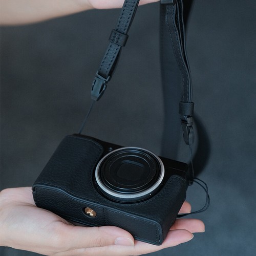 Handmade Cowhide Camera Half Case Bag Covers Protect Suitable For Ricoh GR3/GR3X - Picture 48 of 52