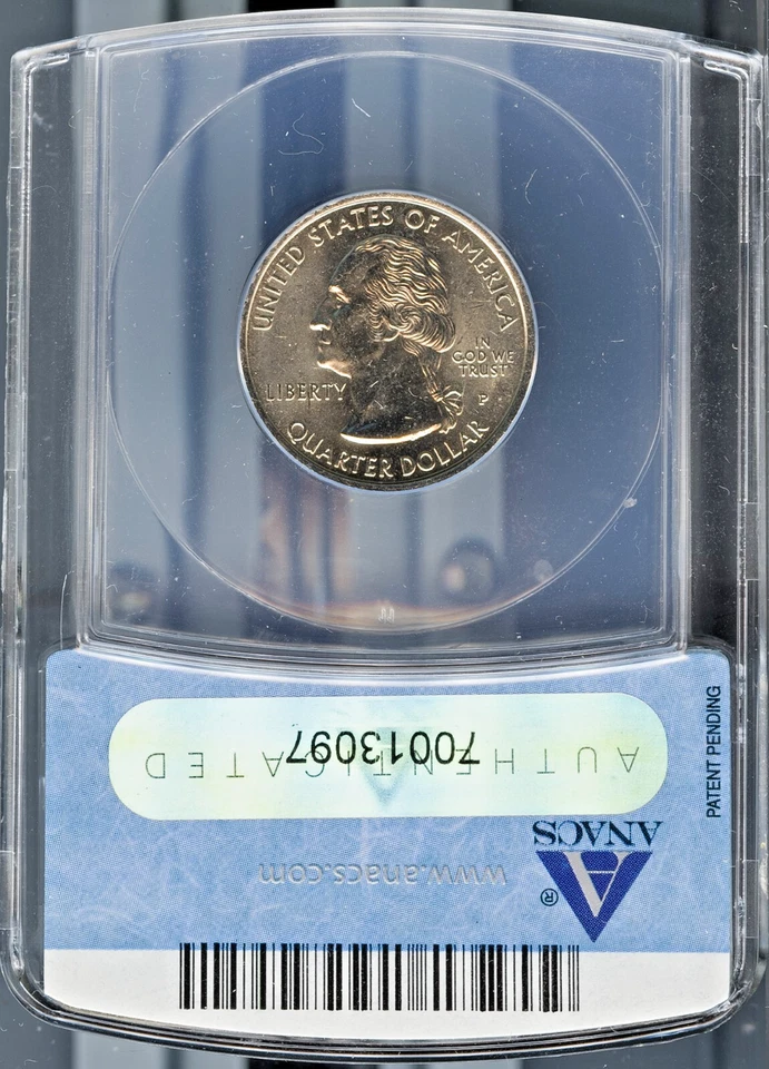 1999-P 25c Georgia State Quarter MS 66 ANACS # 70013097 + Bonus - Image 2 of 2