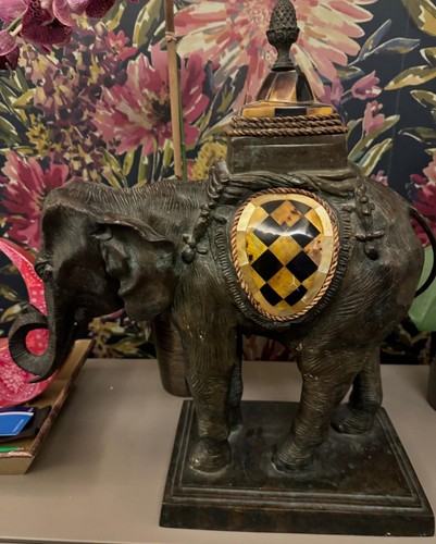 Maitland Smith Bronze Elephant - Picture 2 of 5