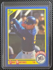 1990 Score Tino Martinez #596 Rookie Card Seattle Mariners RC. rookie card picture