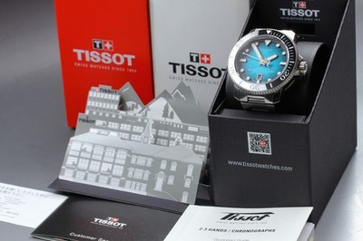 [w/Box] TISSOT Seastar 2000 Professional T120607A Marine Auto Date S.Steel Watch