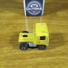Hot Wheels Vintage Mountain Mining Redline Road King Truck Yellow Hong Kong 1974