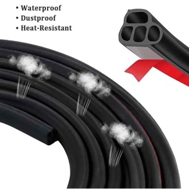 32.8Ft Automotive Weather Stripping Car Door Seal Strip for Car Door Trunk Hood