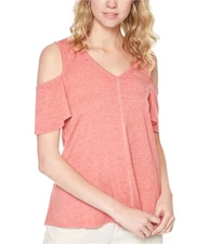 Sanctuary Clothing Womens Dahlia Pullover Blouse, Red, Small