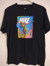 Nike Air T-Shirt Chameleon Lizard Black Mens Sz Medium Fast Shipping