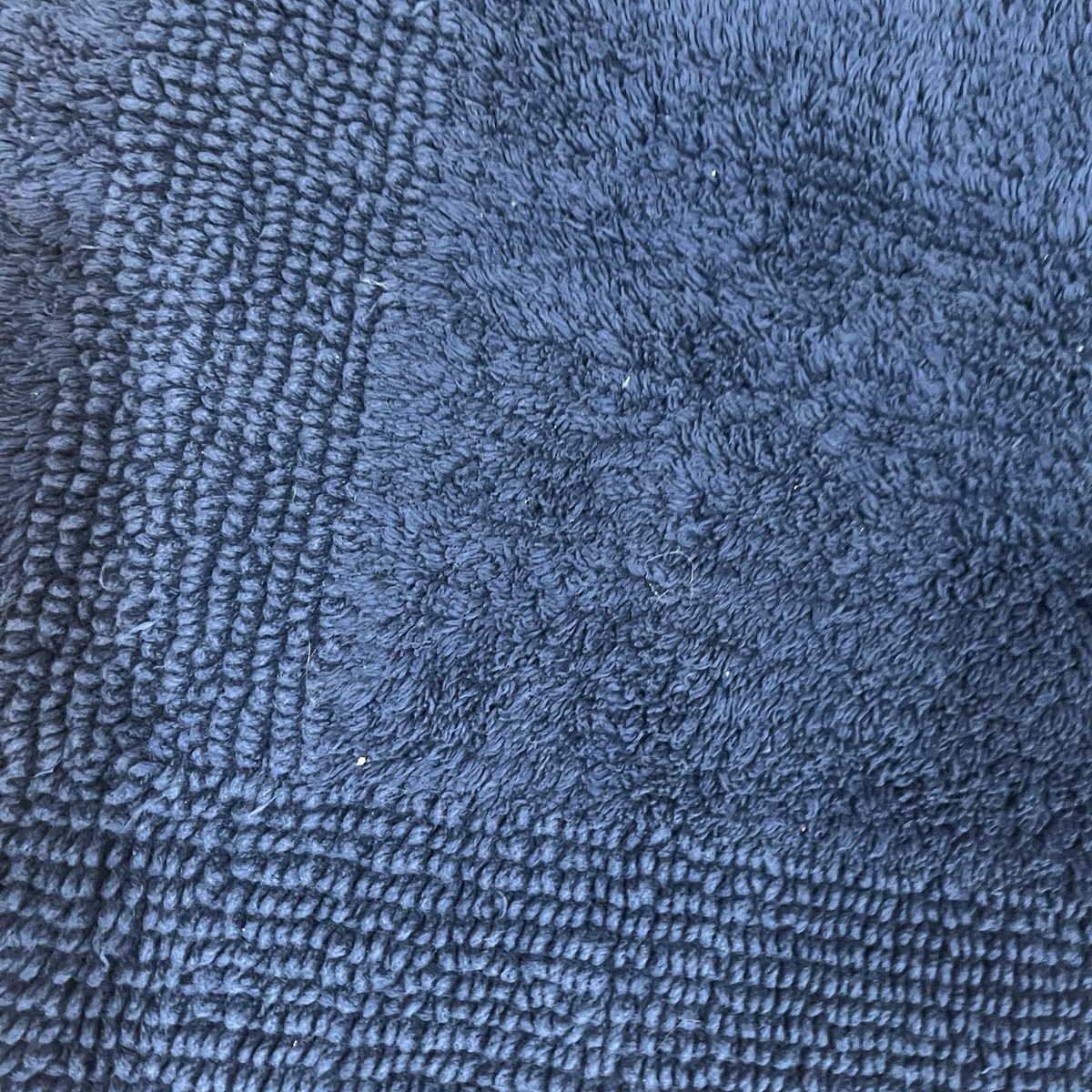 Lauren Ralph Lauren Dark Blue Bath Mat/Rug Reversible 100% Cotton