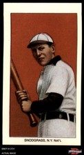 1909 T206 Reprint #454 Fred Snodgrass Batting Giants VARIATION 8 - NM/MT