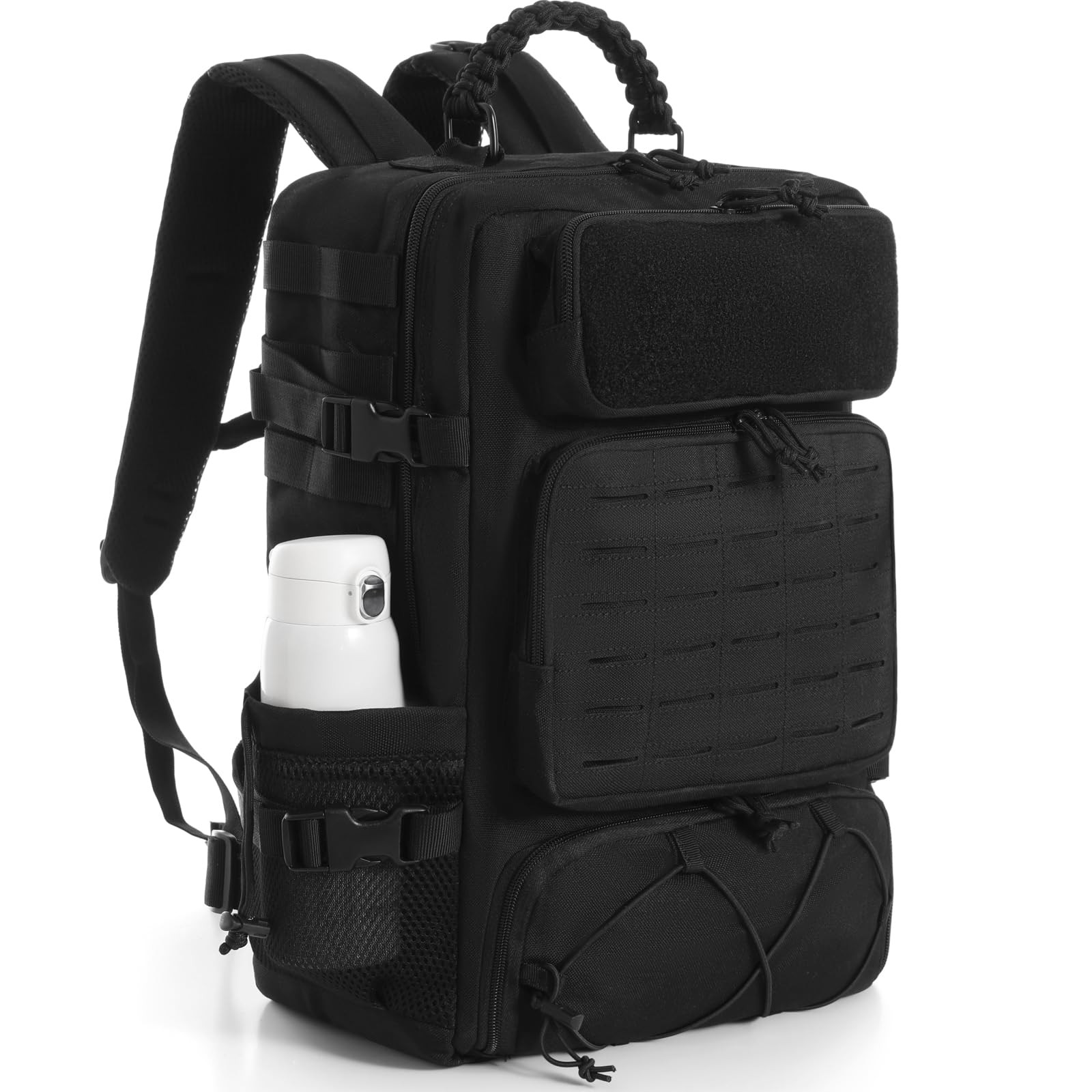 Tactical Backpack for Men, Travel Gym Backpack with Shoe Com