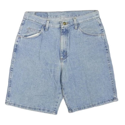 Shorts Femme WRANGLER Bleu Denim Décontracté M W32 Jambe Droite Été - Photo 1/4