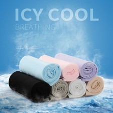 1 Pair Ice Silk Cooling Arm Sleeves Outdoor Sport Anti-UV Sun Protection Cove