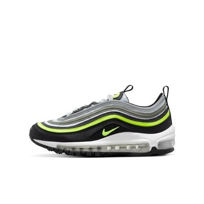 Nike Air Max 97 (GS) Platinum Black Volt 921522-030 Running Shoes Size 5Y