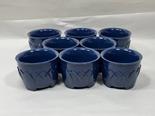 8 FENWICK DINEX CARLISLE #5200 5 Ounce NUT DISH Bowl Navy Blue