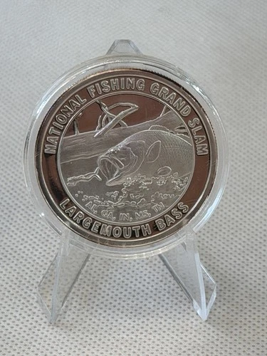North American Fishing Club Grand Slam Largemouth Bass 1oz .999 Silver