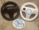 Mario Kart Wii Nintendo Wii Video Game DISC ONLY With (2) OEM Wii Wheels *Tested