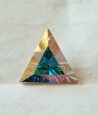 Vintage Swarovski 6209 30mm Crystal AB CAL - Comet Argent Light Pendant (1pc)