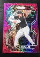 2022 Panini Prizm - Tier II Romy Gonzalez #197 Purple Shimmer Prizm /7 (RC)