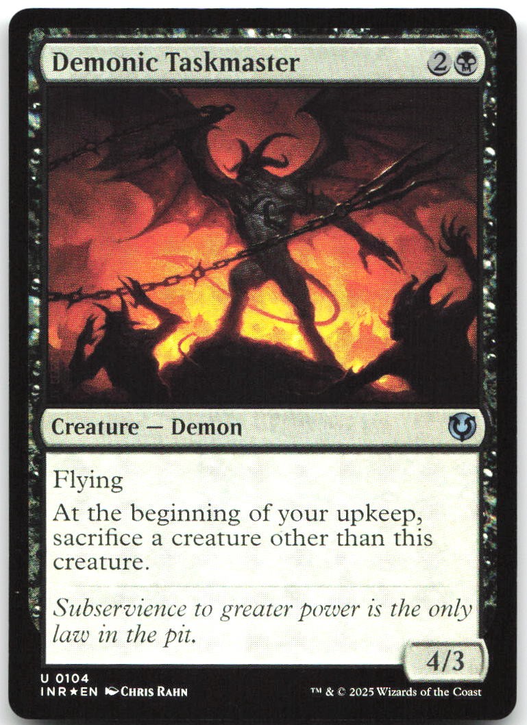 Demonic Taskmaster 104 Innistrad Remastered Magic: The Gathering Foil LP