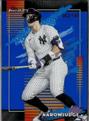 Aaron Judge 2026 Topps Finest Blue Refractor 63/150 New York Yankees