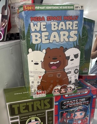 Pop Mart Mega Space Molly 400  We Bare Bears confirmed ice bear Blind Box