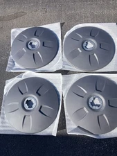 Set of 4 FlowBelow Aero Wheel Cover Panel Grey WCC-100 Tractor Hub Caps