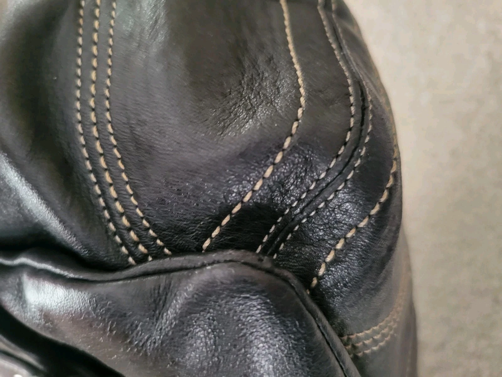 Borsa Coach vintage pelle nera doppia tasca Soho borsa a mano 8A09 Y2K