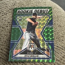 2022 Mosaic Prizm Green Kyle Muller Rookie Debut Rd-17 Atlanta Braves 3E