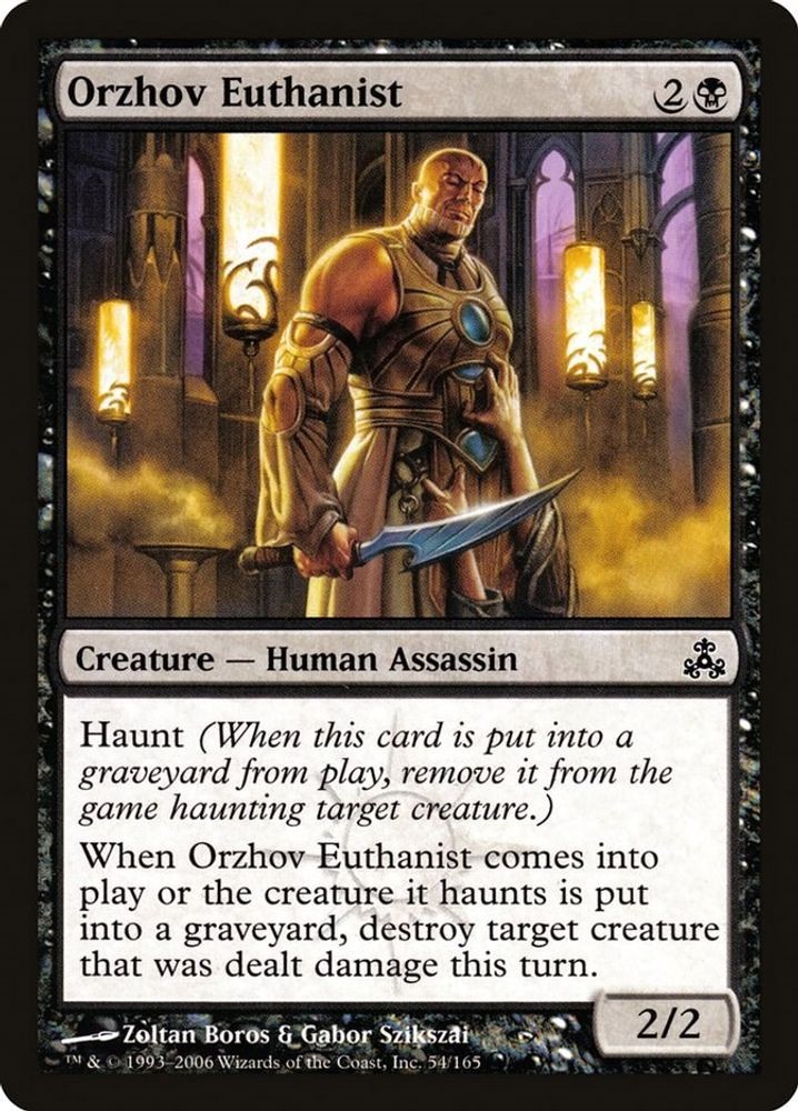 2006 Magic: The Gathering: Guildpact - Orzhov Euthanist (#54, Common, Near Mint)