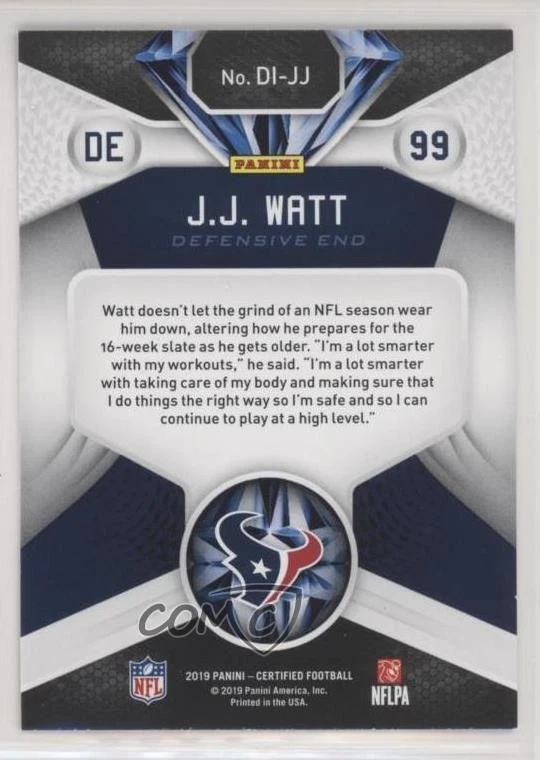 2019 Certified Diamonds JJ Watt #DI-JJ - Image 2 of 2