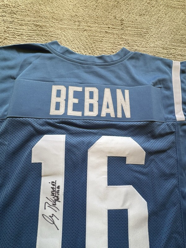 Gary Beban Autographed Hand Signed UCLA Bruins Jersey with Inscription & JSA COA