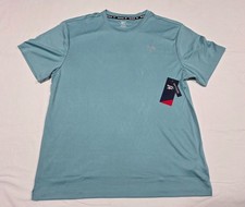Reebok Mens Reef Waters Race Digi Solid Training Sports T shirt Emerald SZ Large