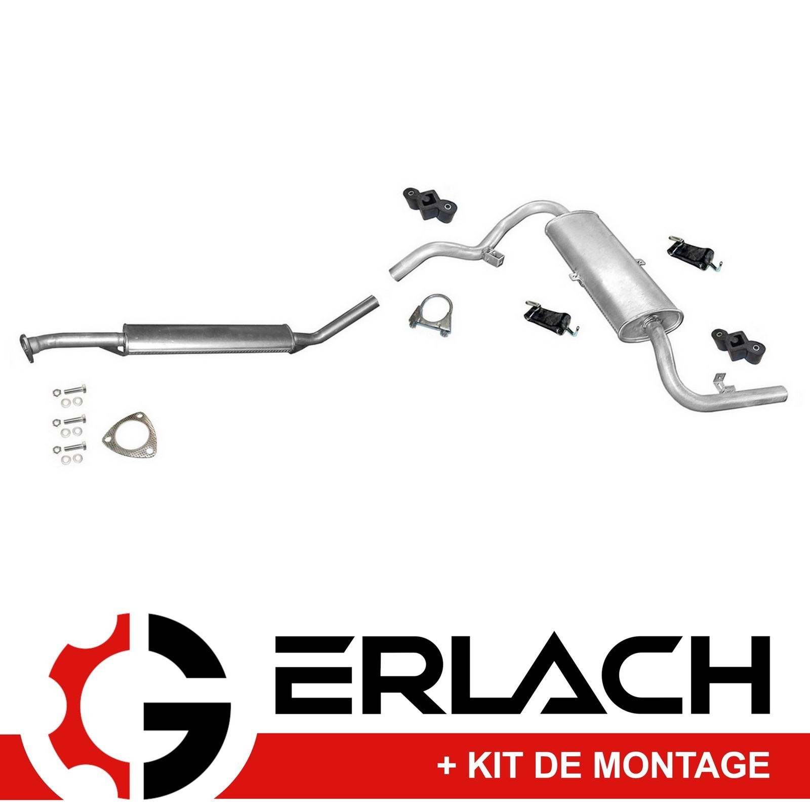 Silencieux d'échappement Lada Niva 1700i 4x4 pièce de rechange acier inoxydable 7668
