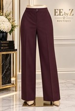 Covington Essentials Woman 18 Straight Leg Dress Pants Career Workwear Navy Blue
