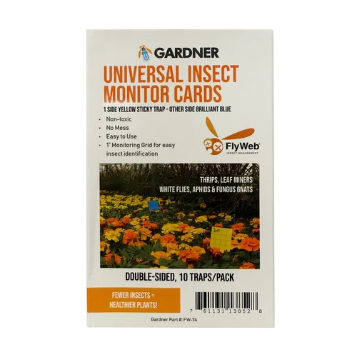 Universal Insect Monitor Cards Blue/Yellow 3x5 10 Pk by Gardner - product listing photo