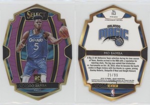 2018-19 Panini Select Premier Level Purple Prizm /99 Mo Bamba #152 Rookie RC