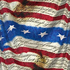 US Grunge Constitution Flag 43 - 18"x46" Hydrographic Film Hydro Dipping