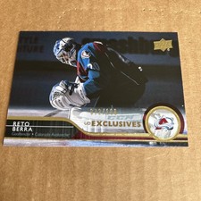 2014 Upper Deck EXCLUSIVES SP /100 Reto Berra #298 Hockey Card (f5)