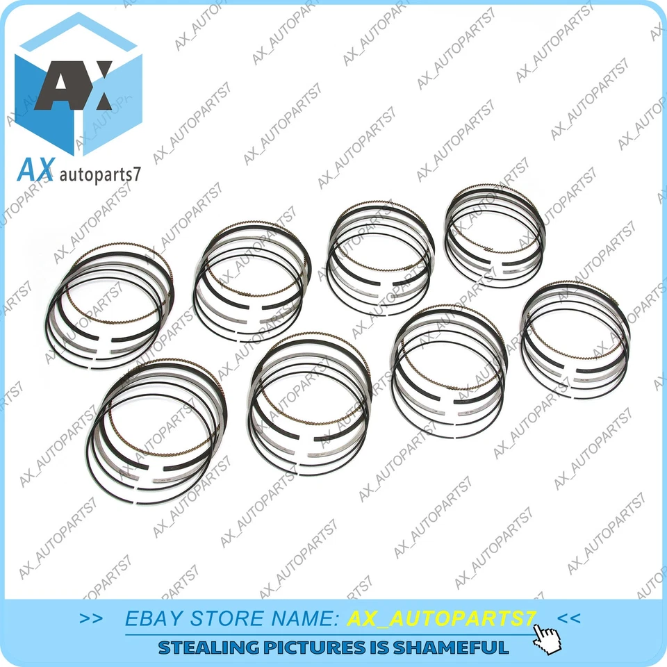 Juego de 8 anillos de pistón para Mercedes-Benz E500 S500 W164 ML500 W211 M113 5,0 V8 Foto 3 de 4