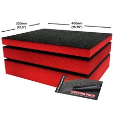 Shadow Foam Starter Kit 40x32cm | Cut and Peel Foam | Pack of 3 |  30-70mm Depth